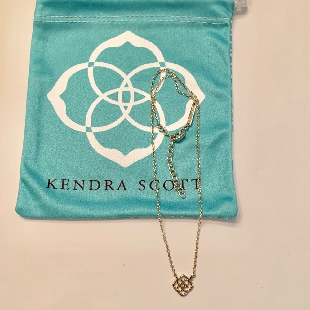Kendra Scott Gold Logo Necklace